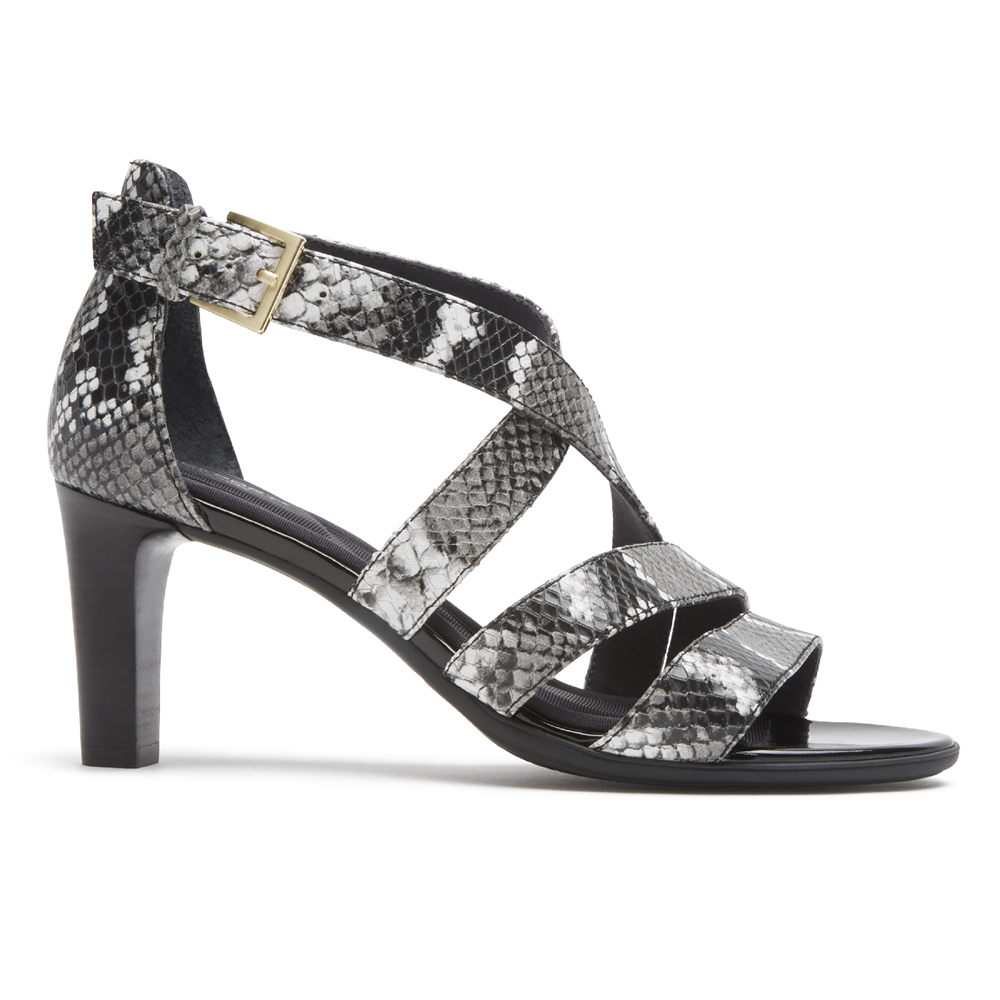 Rockport Sandaler Dam Grå - Total Motion Edith Strappy - NJKWY6183